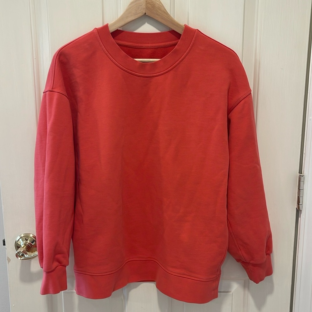 Lululemon Perfectly Oversized Crew Pale Raspberry size 4.